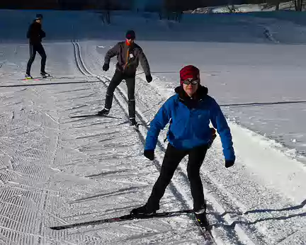 Bessans, Savoie, janvier 2012 Demi patineur
